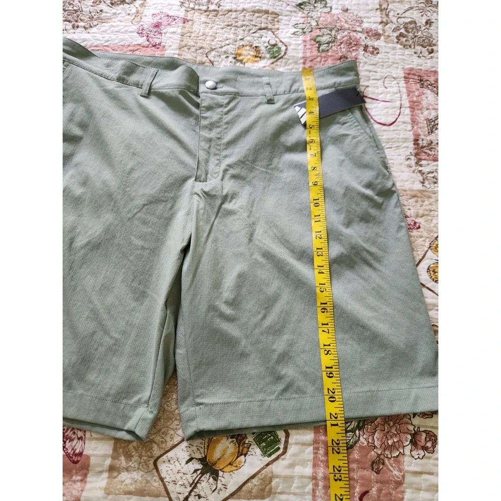 Adidas ADVR0918 Men's Ripstop Golf Shorts Silver Green‎ Size 38